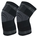 Joelheira Esportiva Elástica de Compressão Unissex - Kit com 02